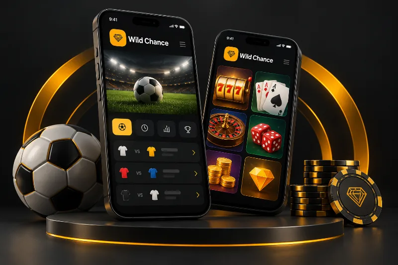 WildChance mobil: Casino, Bonus und Konto griffbereit